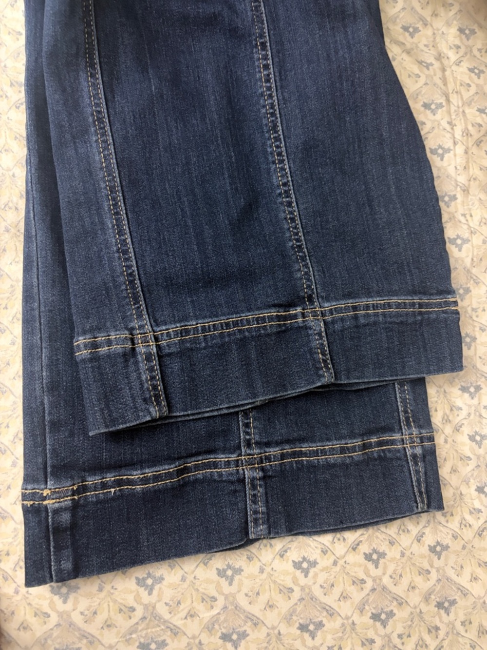 Chico’s Pull-On High-Rise Wide-Leg Jeans in Alora Indigo Dark Blue $119.50 - Picture 11 of 15